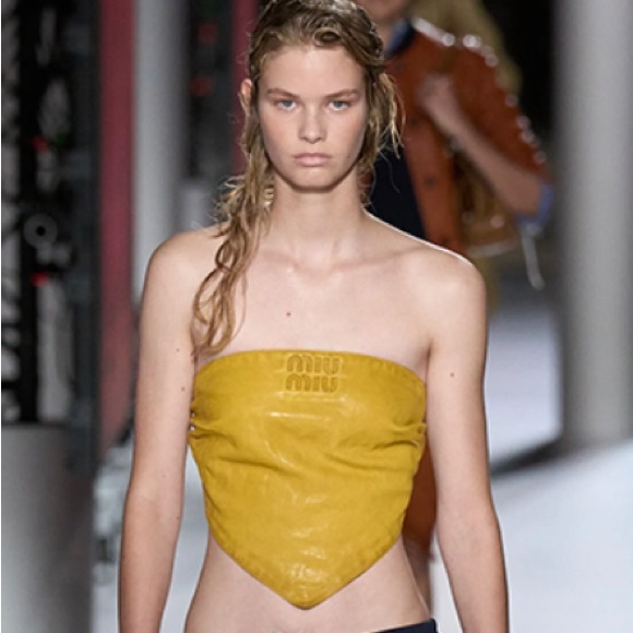 Tibi - Italian Sporty Nylon Strapless Bandeau - S - Picture 10 of 10